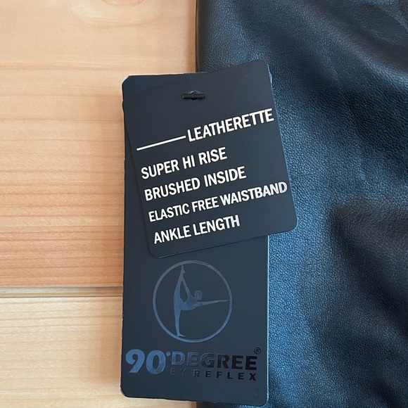 NWT 90 Degree Reflex High Rise Faux Leather Leggings - Picture 4 of 11